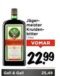 Vomar Voordeelmarkt Jäger meister Kruiden bitter aanbieding