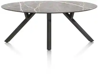 Xooon Minato, Eetkamertafel - Ellips - 210 X 105 Cm. - Lichtgrijs aanbieding