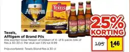 Vomar Voordeelmarkt Texels, Affligem of Brand Pils aanbieding