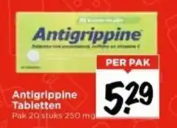 Vomar Voordeelmarkt Antigrippine Tabletten aanbieding