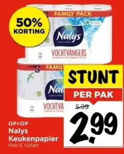 Vomar Voordeelmarkt Nalys Keukenpapier aanbieding