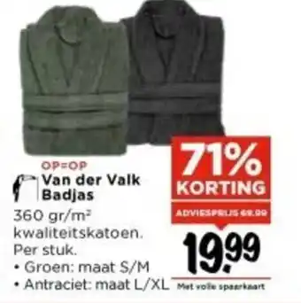 Vomar Voordeelmarkt Van der Valk Badjas aanbieding