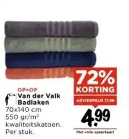 Vomar Voordeelmarkt Van der valk badlaken aanbieding