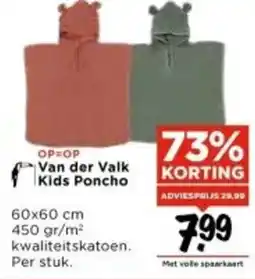 Vomar Voordeelmarkt van der valk kids poncho aanbieding