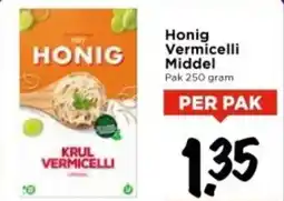 Vomar Voordeelmarkt Honig Vermicelli Middel aanbieding