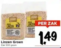 Vomar Voordeelmarkt Linzen Groen Zak aanbieding