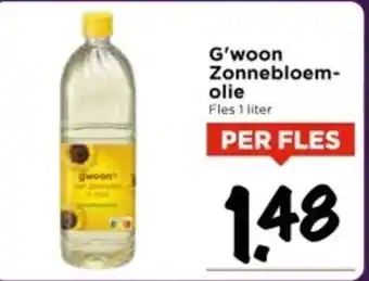 Vomar Voordeelmarkt G'woon Zonnebloem olie aanbieding