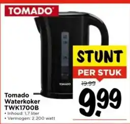 Vomar Voordeelmarkt Tomado Waterkoker TWK1700B aanbieding