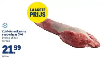 Makro Zuid Amerikaanse runderhaas 3/4 aanbieding