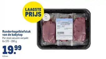 Makro Runderkogelbiefstuk van de babytop aanbieding