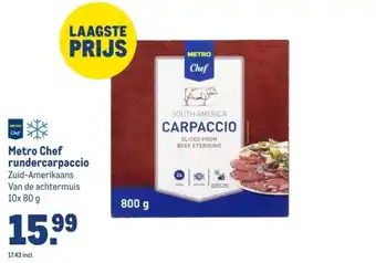 Makro Metro Chef rundercarpaccio aanbieding