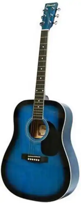 Bol.com Phoenix Akoestische Western Gitaar - Blue Sunburst aanbieding