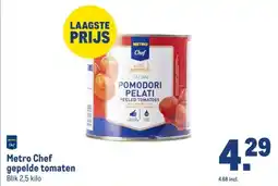 Makro Metro Chef gepelde tomaten aanbieding