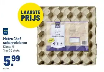 Makro Metro Chef scharreleieren aanbieding