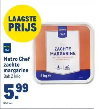 Makro Metro Chef zachte margarine aanbieding