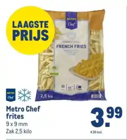 Makro Metro Chef frites aanbieding