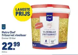 Makro Metro Chef frituurvet vloeibaar aanbieding