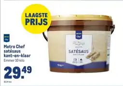 Makro Metro Chef satésaus kant en klaar aanbieding