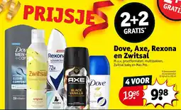 Kruidvat Dove, Axe, Rexona en Zwitsal aanbieding