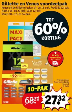 Kruidvat Gillette en Venus voordeelpak aanbieding