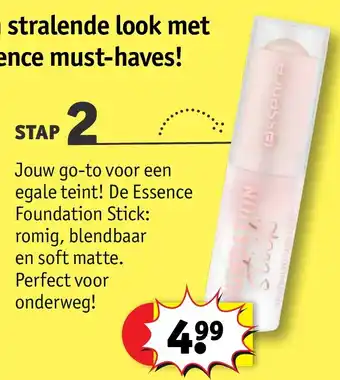 Kruidvat Essence Foundation Stick aanbieding