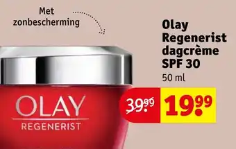 Kruidvat Olay Regenerist dagcrème SPF 30 aanbieding