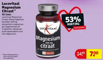 Kruidvat Lucovitaal Magnesium Citraat aanbieding