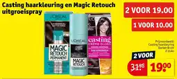 Kruidvat Casting haarkleuring en Magic Retouch uitgroeispray aanbieding