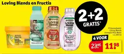 Kruidvat Loving Blends en Fructis aanbieding