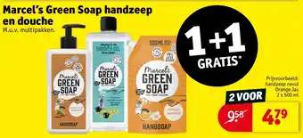 Kruidvat Marcel's Green Soap handzeep en douche aanbieding