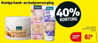 Kruidvat Kneipp hand en bodyverzorging aanbieding