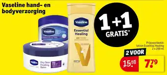 Kruidvat Vaseline hand en bodyverzorging aanbieding