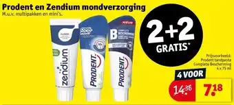 Kruidvat Prodent en Zendium mondverzorging aanbieding