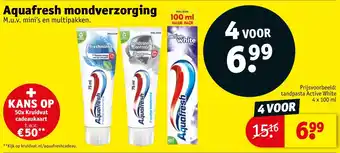 Kruidvat Aquafresh mondverzorging aanbieding