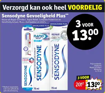 Kruidvat Sensodyne Gevoeligheid Plus aanbieding