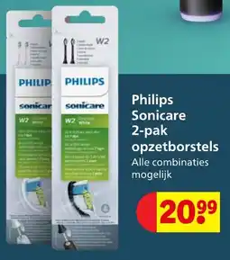 Kruidvat Philips Sonicare 2 pak opzetborstels aanbieding