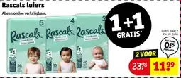 Kruidvat Rascals luiers aanbieding