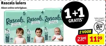 Kruidvat Rascals luiers aanbieding