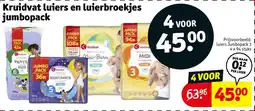 Kruidvat Kruidvat luiers en luierbroekjes jumbopack aanbieding