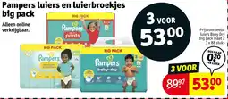 Kruidvat Pampers luiers en luierbroekjes big pack aanbieding