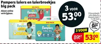 Kruidvat Pampers luiers en luierbroekjes big pack aanbieding