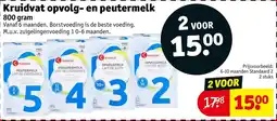 Kruidvat Kruidvat opvolg en peutermelk aanbieding