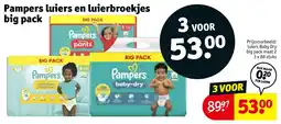 Kruidvat Pampers luiers en luierbroekjes big pack aanbieding