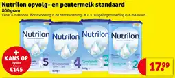 Kruidvat Nutrilon opvolg en peutermelk standaard aanbieding