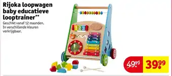 Kruidvat Rijoka loopwagen baby educatieve looptrainer aanbieding