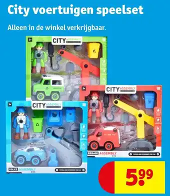 Kruidvat City voertuigen speelset aanbieding