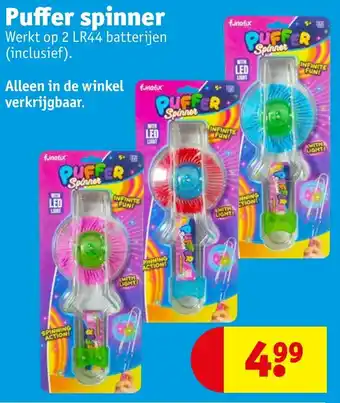 Kruidvat Puffer spinner aanbieding