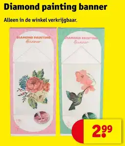 Kruidvat Diamond painting banner aanbieding