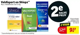 Kruidvat Valdispert en Shiepz aanbieding