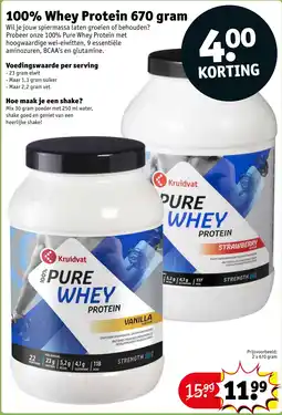 Kruidvat 100% Whey Protein aanbieding